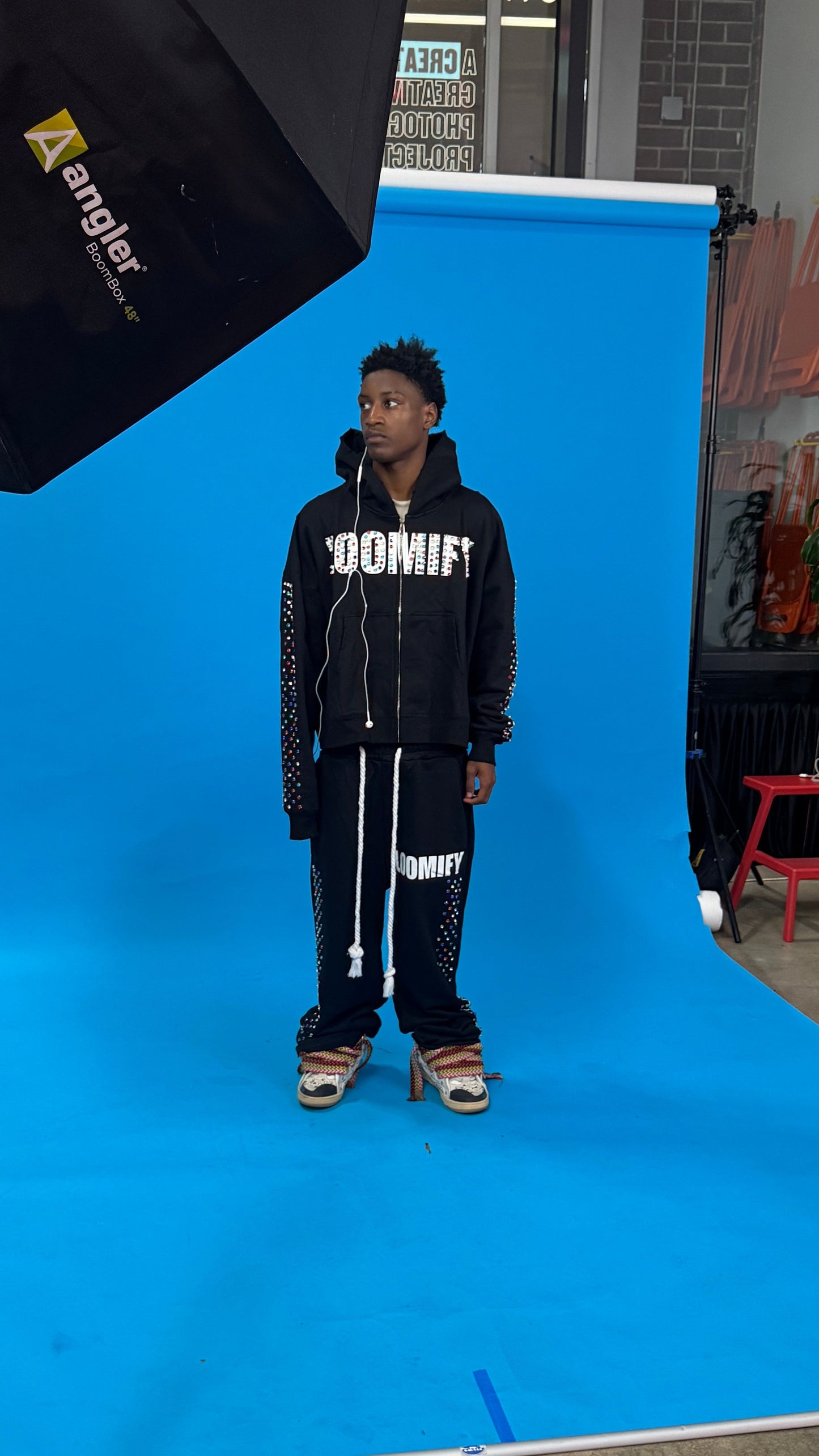 Black Crystal Zip-Up