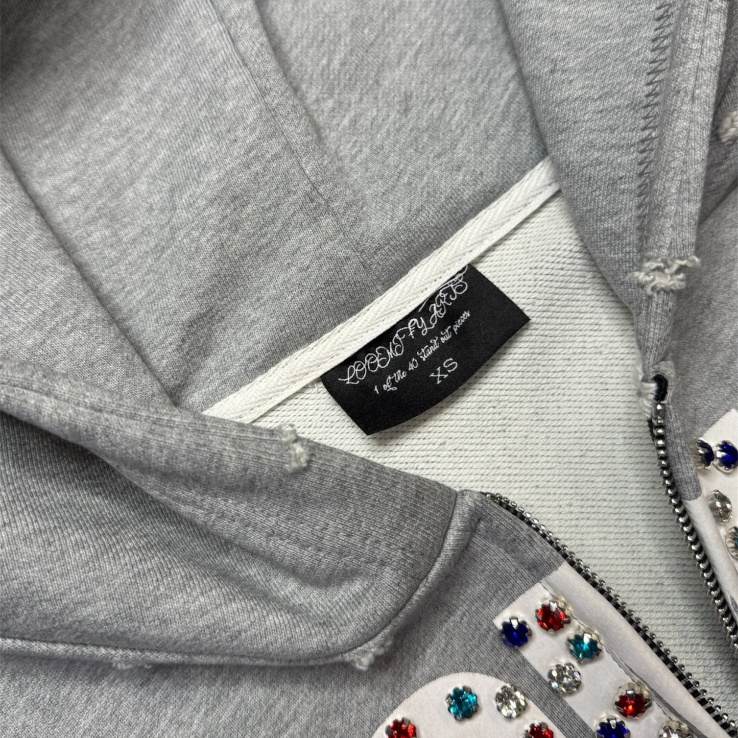 Crystal Zip-Up Hoodie