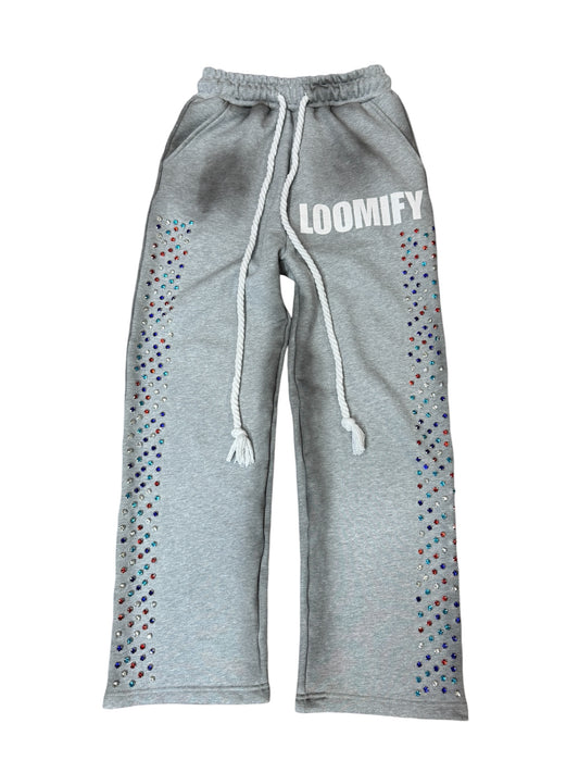LA® Crystal Baggy Sweatpants