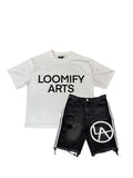 Denim Shorts + V2 Tee