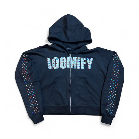 Black Crystal Zip-Up