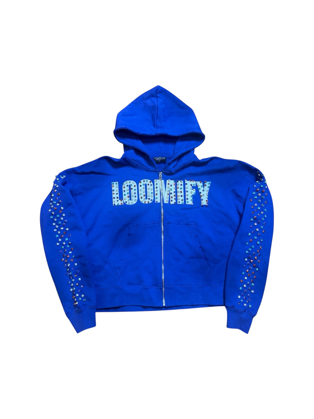 Blue Crystal Zip-up